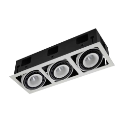 Oprawa stropowa Alesso GL7116-3/54W WH+BL Italux - zdjęcie 2